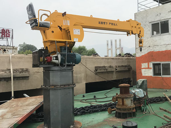 山东营口船用液压回转吊厂家起重机流线型结构设计